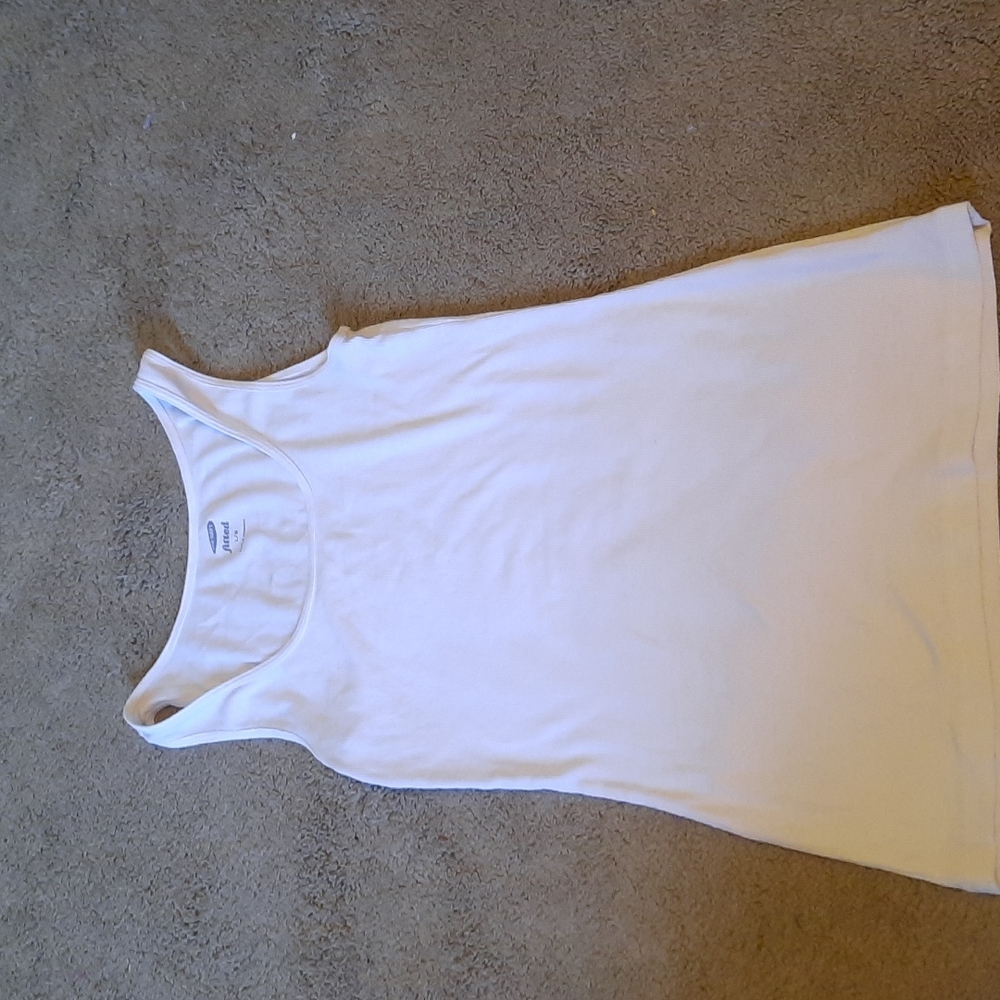 Old Navy Fitted White Tank